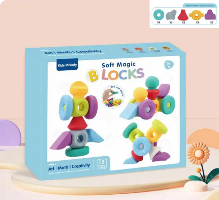 Παιχνίδι κατασκευών DIY με τουβλάκια καουτσούκ - 6643 - 345243 - Image 2