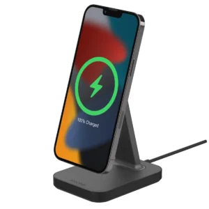 Mophie Snap+ Charging Pad Οικιακός Μαγνητικός ταχυφορτιστής ισχύος 15W σε χρώμα γκρι