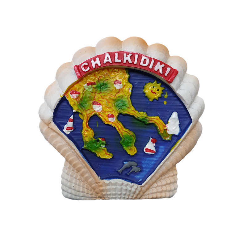 Tουριστικό μαγνητάκι Souvenir – Σετ 12pcs - Resin Magnet - Halkidiki - 678074