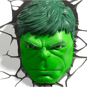 3D Light FX – 3DL – Marvel Hulk Face 3D Deco Light