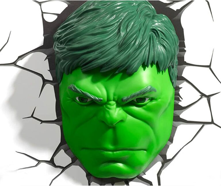 3D Light FX – 3DL – Marvel Hulk Face 3D Deco Light