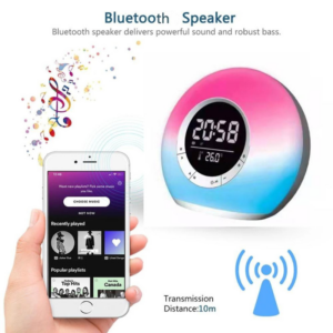 Ασύρματο ηχείο Bluetooth LED & ψηφιακό ρολόι - P11 - 810804 - Image 2