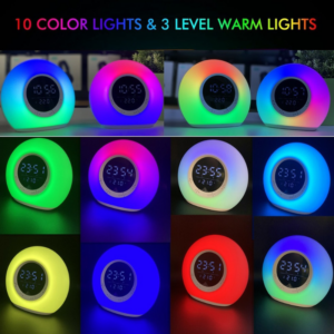 Ασύρματο ηχείο Bluetooth LED & ψηφιακό ρολόι - P11 - 810804 - Image 3