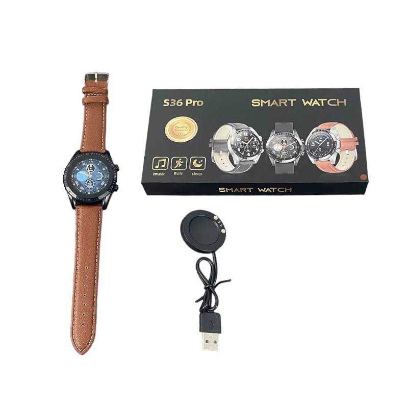 Smartwatch - S36 PRO - 880488 - Black/Brown