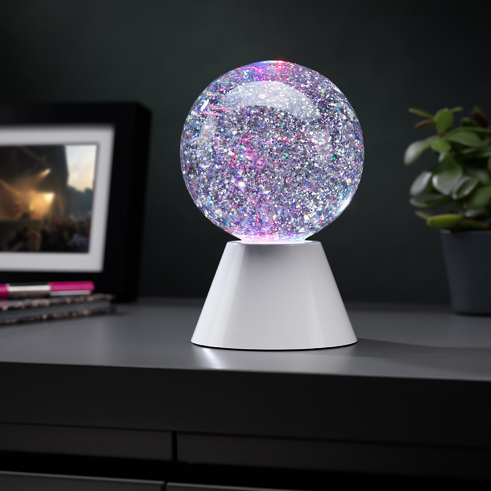 The Source - Spinning Glitter Ball - Περιστρεφόμενη Διακοσμητική Μπάλα Με Glitter