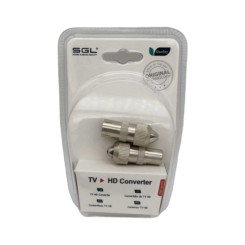 Βύσμα κεραίας TV RF Coaxial - 2pcs - 1male/1female - 1325-2 - 098739 Βύσμα κεραίας TV RF Coaxial - 2pcs - 1male/1female - 1325-2 - 098739