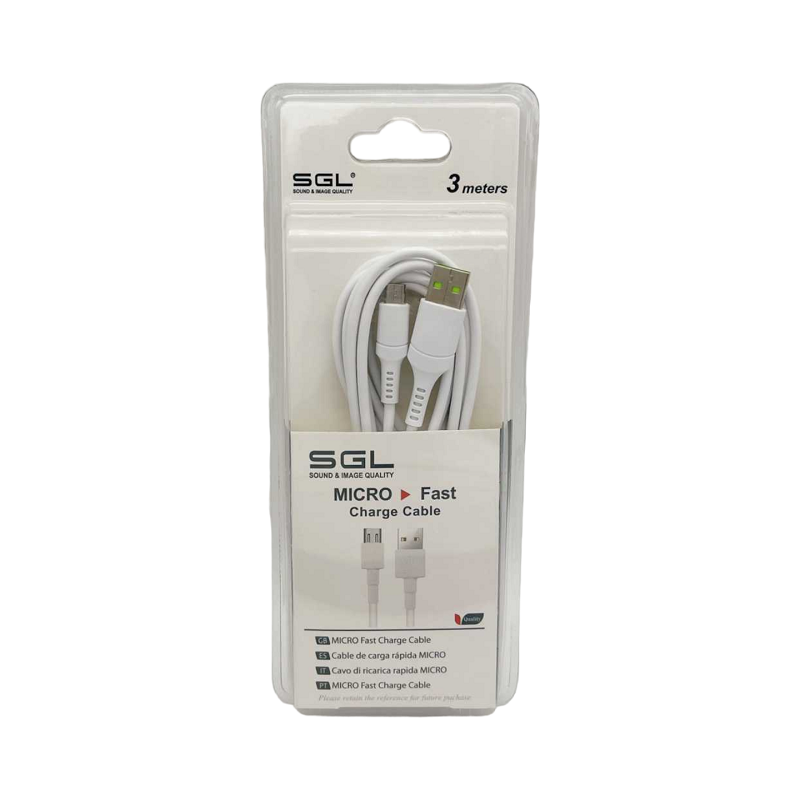Καλώδιο φόρτισης & data - Micro USB - D13 - 3m - 099330 Καλώδιο φόρτισης & data - Micro USB - D13 - 3m - 099330