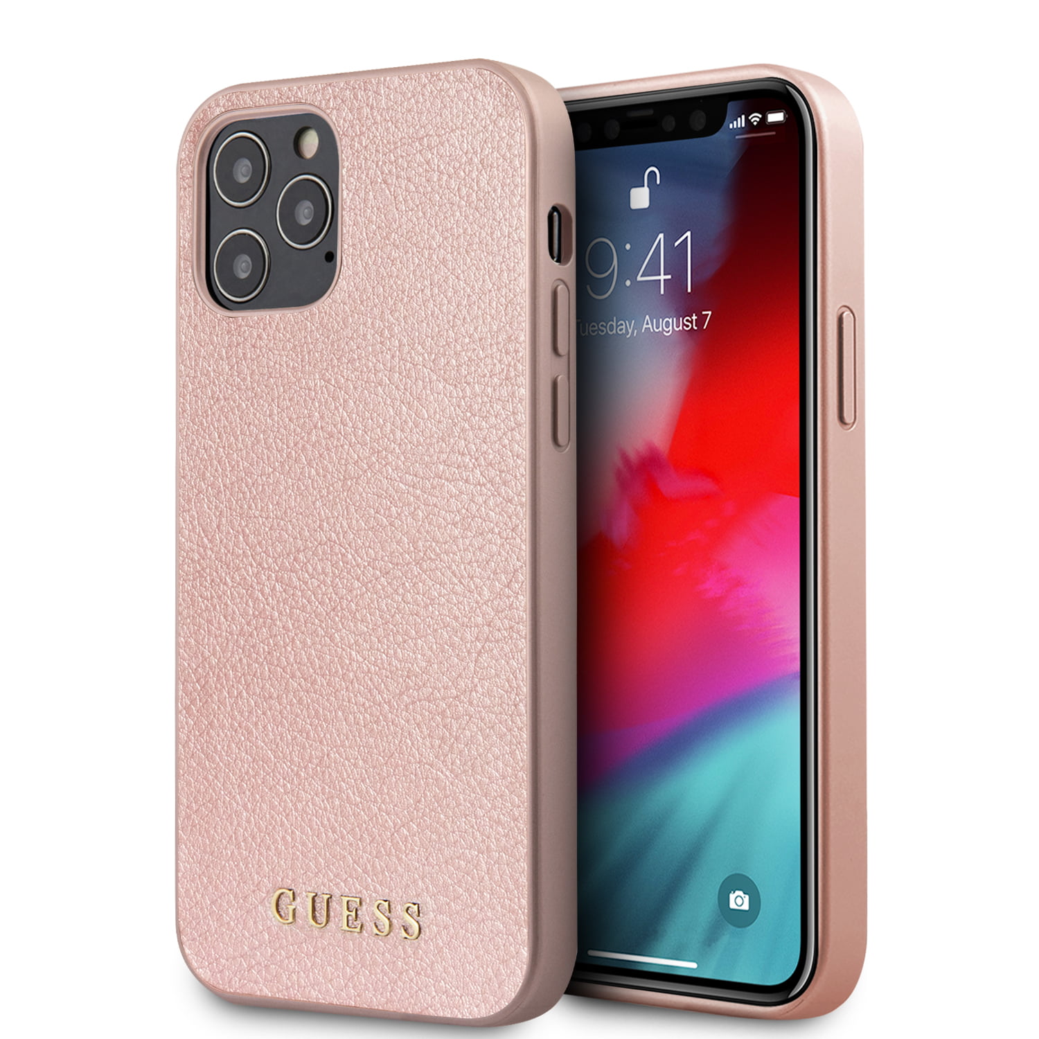Guess "Iridescent Collection" Σκληρή Θήκη προστασίας – iPhone 12 Pro Max (Ροζ)