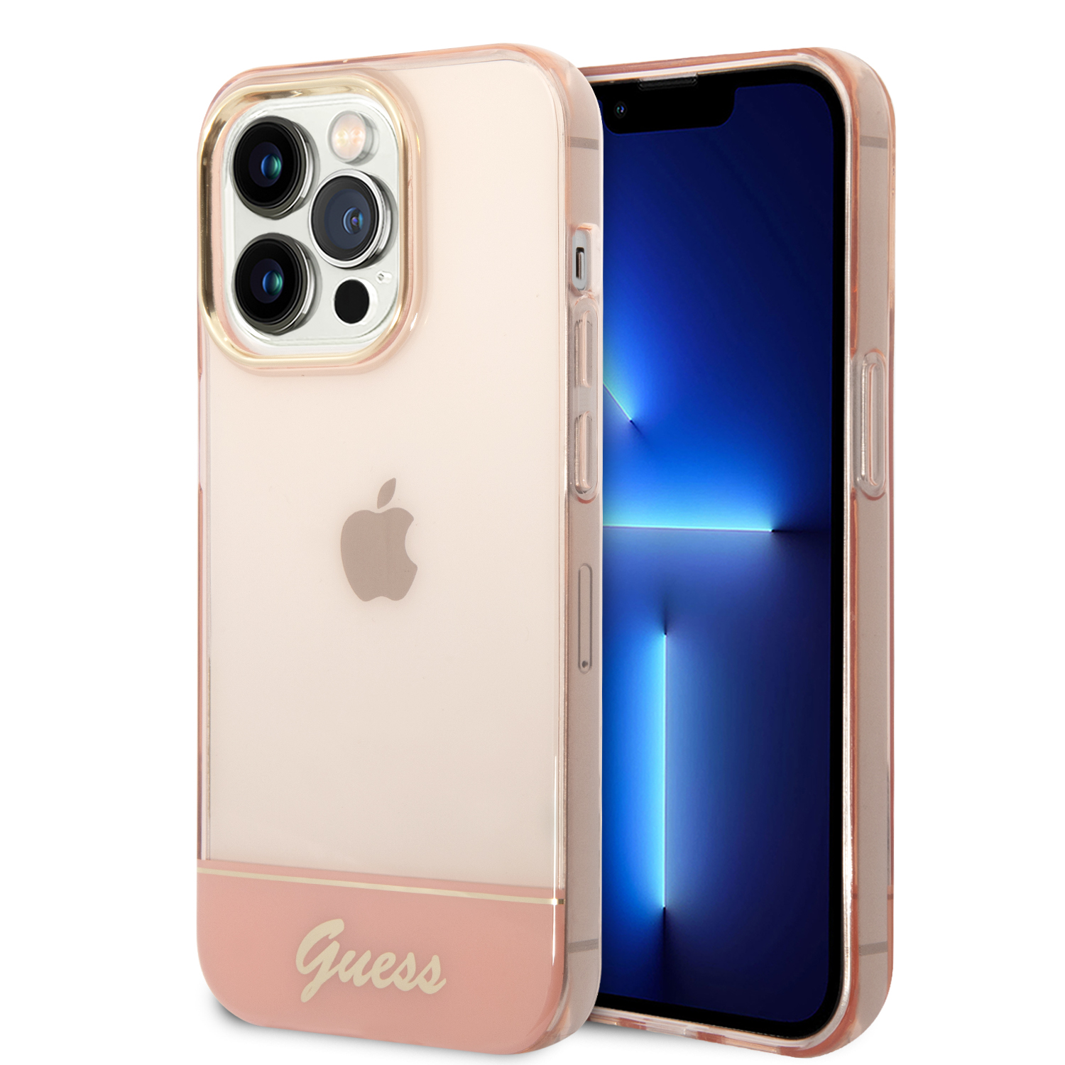 Guess Translucent Hard Case Θήκη προστασίας με διάφανο σχεδιασμό – iPhone 14 Pro Max (pink)