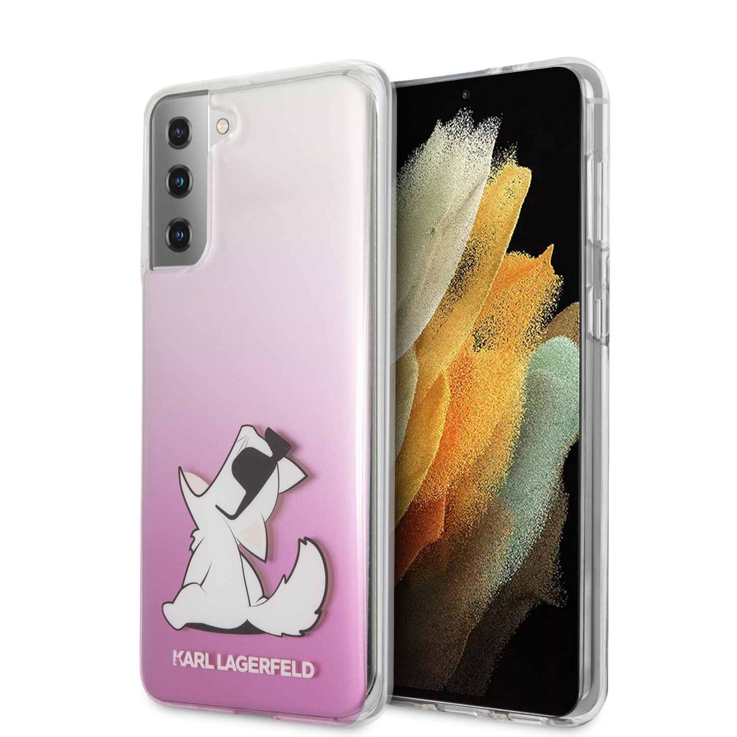 Karl Lagerfeld “Choupette Fun” Hard Case Θήκη προστασίας από σιλικόνη – Samsung Galaxy S21 G991 (Pink)