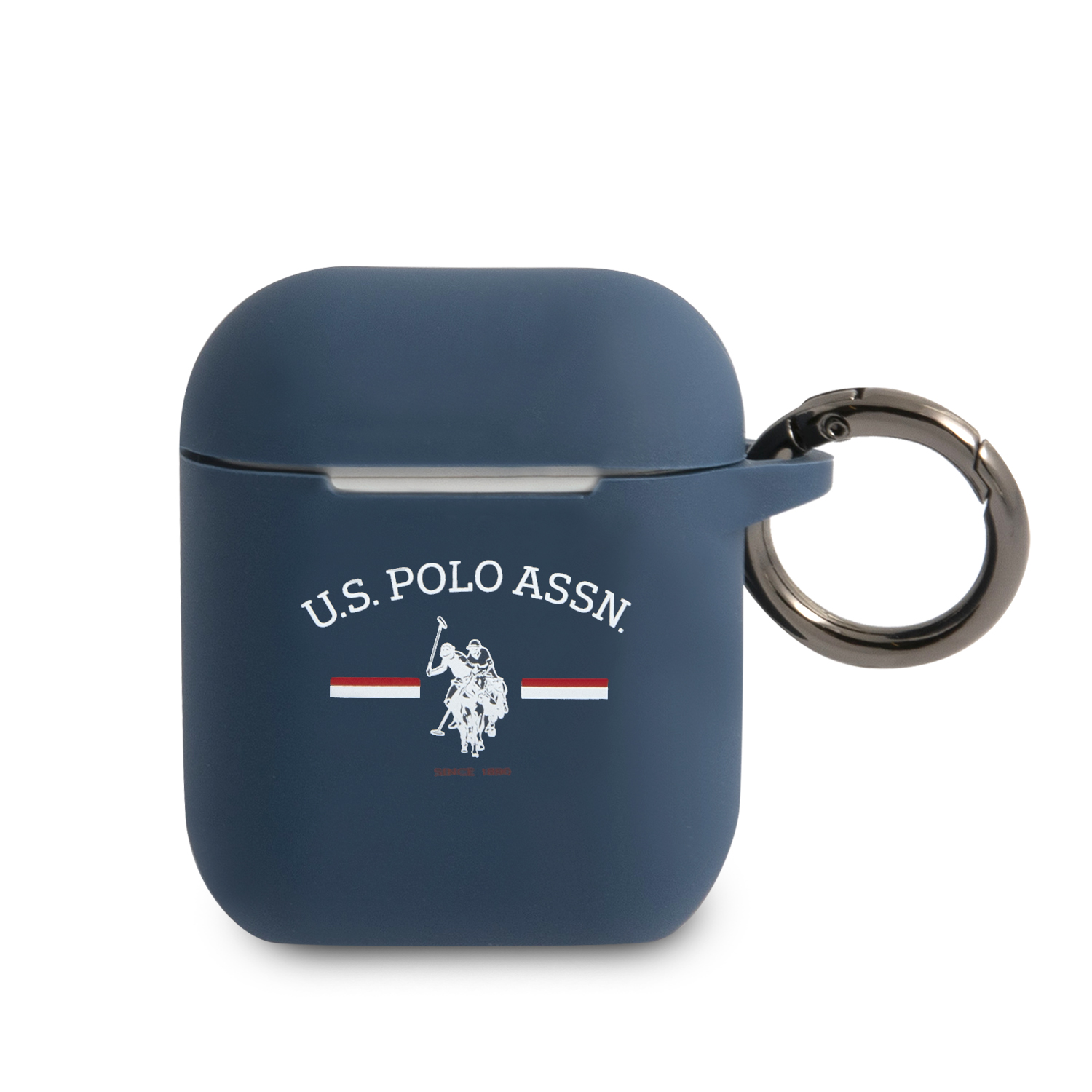 U.S. Polo Assn. “FL. Logo Collection” Θήκη προστασίας από σιλικόνη για Apple Airpods 1/2 (Navy – USACA2SFGV)
