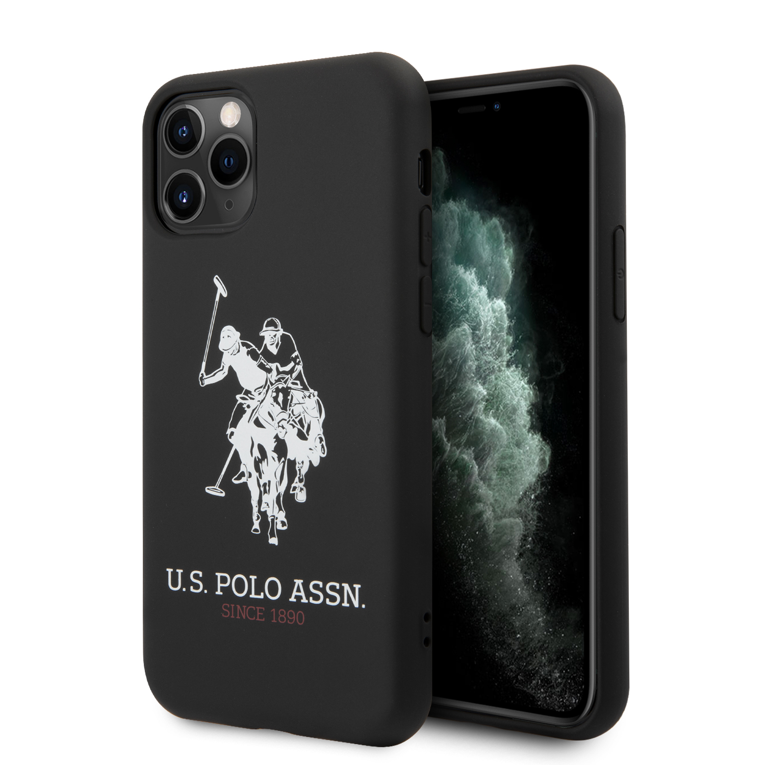 U.S. Polo Assn. “Big Horse Logo Collection” Θήκη προστασίας από σιλικόνη – iPhone 11 Pro Max (Μαύρο – USHCN65SLHRBK)