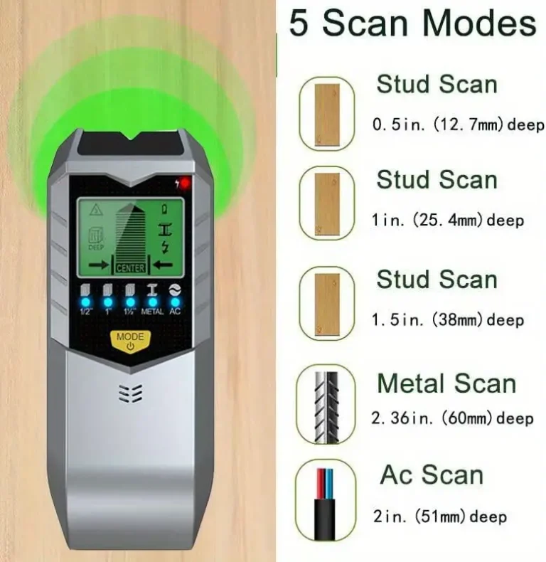 Ψηφιακός ανιχνευτής τοίχου - Καλωδίων/Μετάλλου/Ξύλου - 402 - 810521 - Image 2