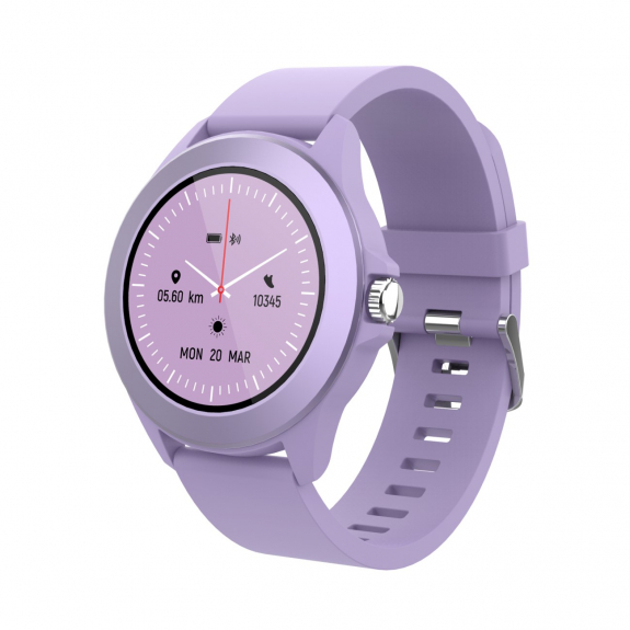 Forever Smartwatch με παλμογράφο Colorum CW-300 xLavenda σε βιολετί χρώμα