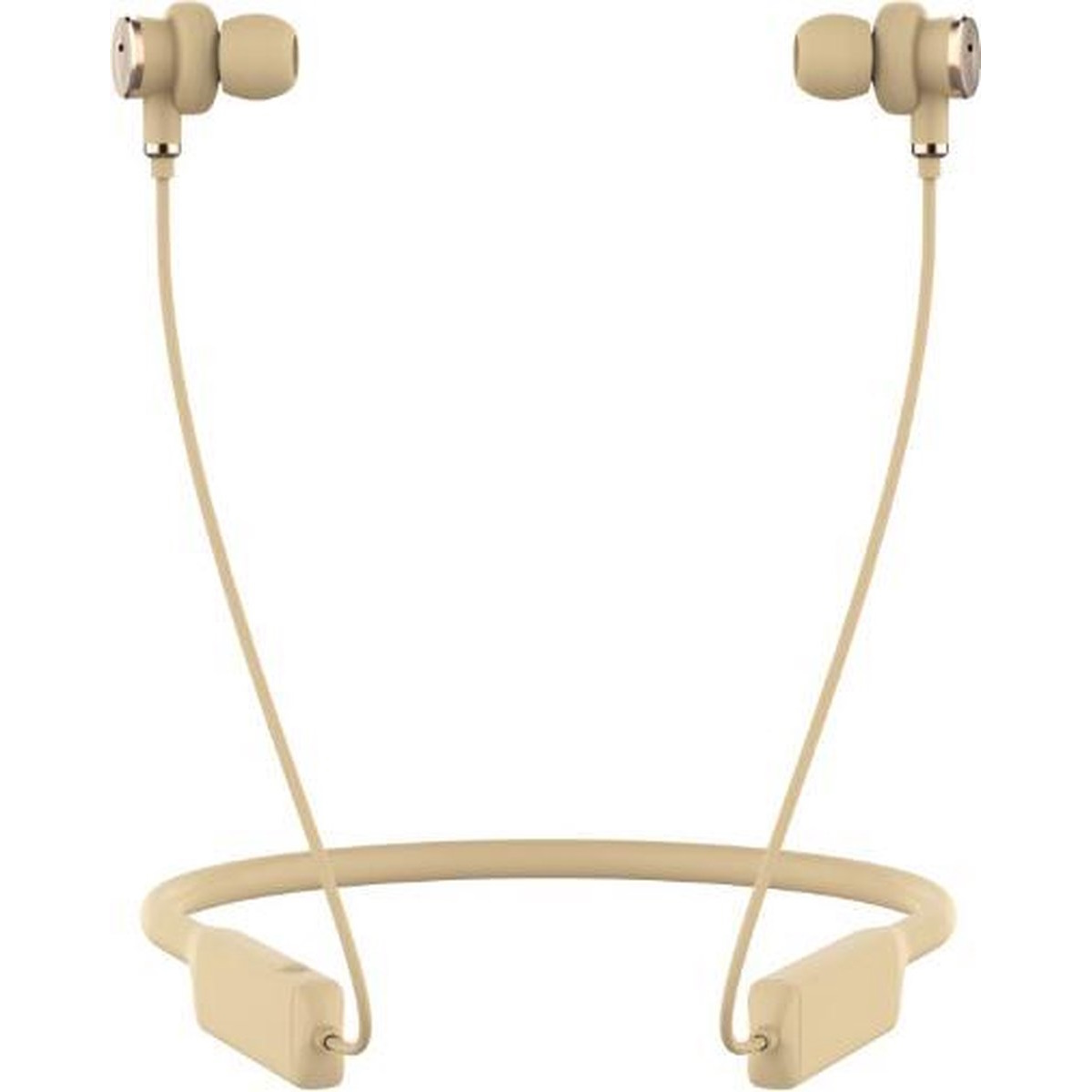 Defunc MUTE Neck-band Earbuds Ασύρματα Ακουστικά με Active Noise Cancellation σε χρυσό χρώμα