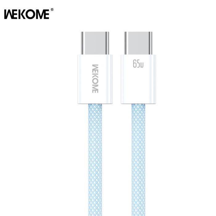 Charging Cable WK 65W TYPE-C/TYPE-C Blue 1m WDC-21