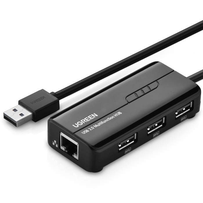 USB 2.0 to 1 Fast Ethernet with 3xUSB 2.0 UGREEN 20264