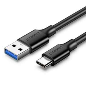 Charging Cable USB 3.0 UGREEN US184 TYPE-C Black Nickel 1m 20882