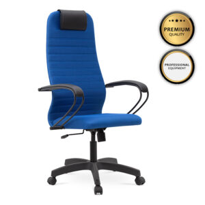 Καρέκλα γραφείου Darkness Megapap με διπλό ύφασμα Mesh χρώμα μπλε 66