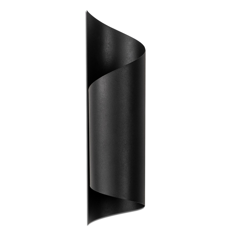 Απλίκα τοίχου Sivani Megapap E27 μεταλλική χρώμα μαύρο Φ10x35εκ.