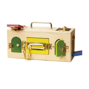 Εκπαιδευτικό Ξύλινο Παιχνίδι Montessori Κουτί με Κλειδαριές Jeux 2 Momes EA10286