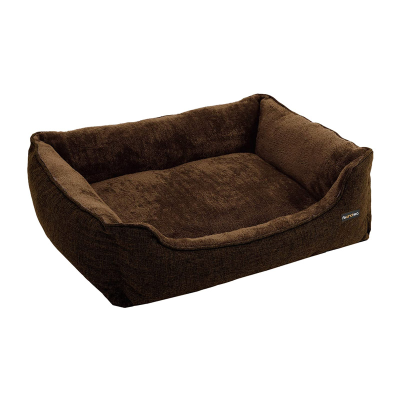 Κρεβάτι Σκύλου 90 x 75 x 25 cm Χρώματος Σκούρο Καφέ Feandrea PGW11CC