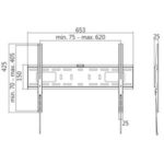 Βάση Τηλεόρασης Επιτοίχια LogiLink BP0017 37"-70" έως 50kg