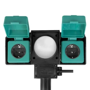 Πολύπριζο Εξωτ. Χώρου 2 Θέσεων LogiLink LPS226 2m Μάυρο, με αισθητήρα - Image 2