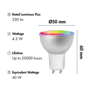 Έξυπνη Λάμπα Wi-Fi Led LogiLink SH0118 Τύπου Σποτ - Image 3