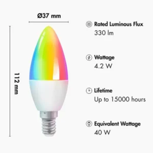 Έξυπνη Λάμπα Wi-Fi Led LogiLink SH0119 Τύπου Κερί - Image 3