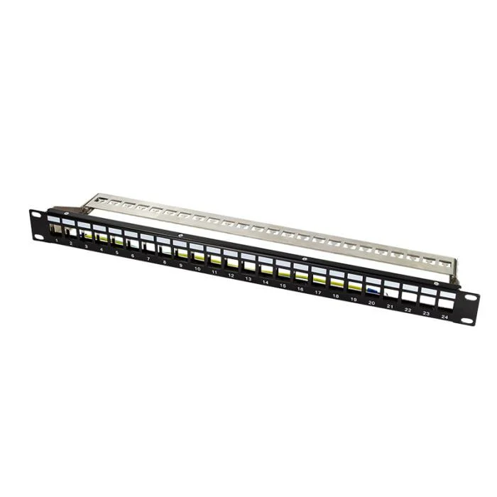 Patch panel keystone jacks 19'' 24 ports Logilink NK4058