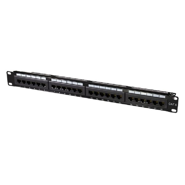 Patch Panel CAT6 24 Θέσεων 1U Logilink NP0004A LSA strips