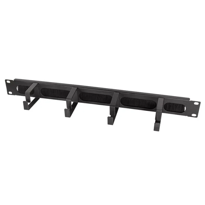 Cable management bar 19'' 1U with Hooks and Brush Strip Logilink OR106B