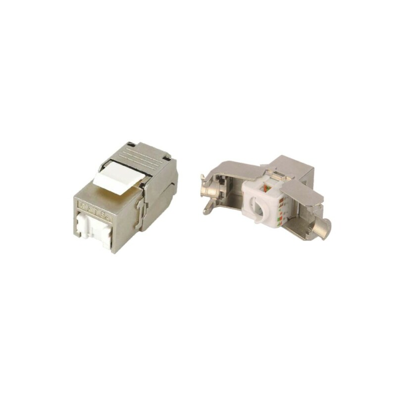 Βύσμα Keystone RJ45 CAT6A Power On KJ-C6A-F001-S FTP Toolless με καπάκι προστασίας Βύσμα Keystone RJ45 CAT6A Power On KJ-C6A-F001-S FTP Toolless με καπάκι προστασίας