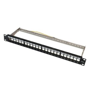 Keystone Patch Panel 24 Θέσεων 1U Power On BPP-F-24 FTP με Βάση Στήριξης