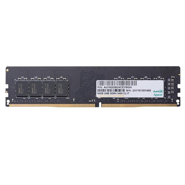 Μνήμη RAM Apacer 4GB 2400MHz CL17 DDR4 DIMM Μνήμη RAM Apacer 4GB 2400MHz CL17 DDR4 DIMM