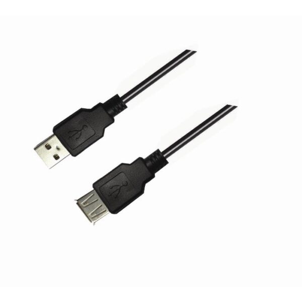 Καλώδιο USB 2.0 M/F Aculine USB-003 5m Μαύρο