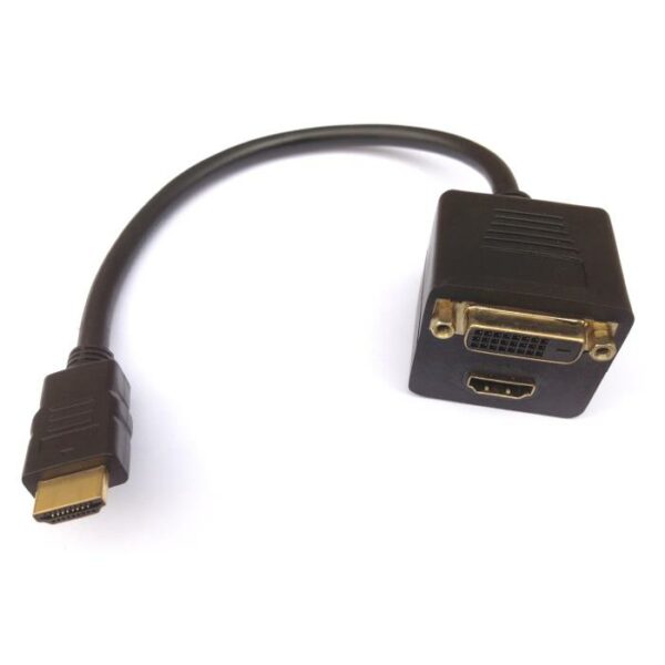 Splitter HDMI σε HDMI και DVI Aculine AD-043