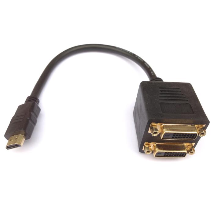 Splitter HDMI σε 2xDVI Aculine AD-042 Splitter HDMI σε 2xDVI Aculine AD-042