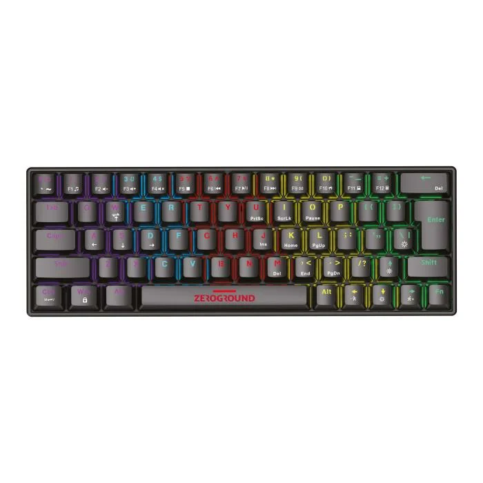 Ενσύρματο Μηχανικό Πληκτρολόγιο RGB Zeroground KB-3600G TORII v2.0