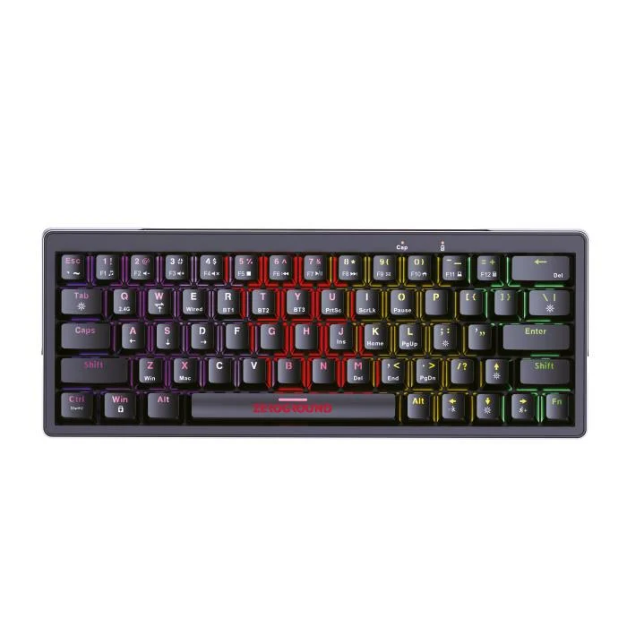 Ασύρματο/Ενσύρματο Πληκτρολόγιο RGB Zeroground KB-3700G SATOMI v2.0