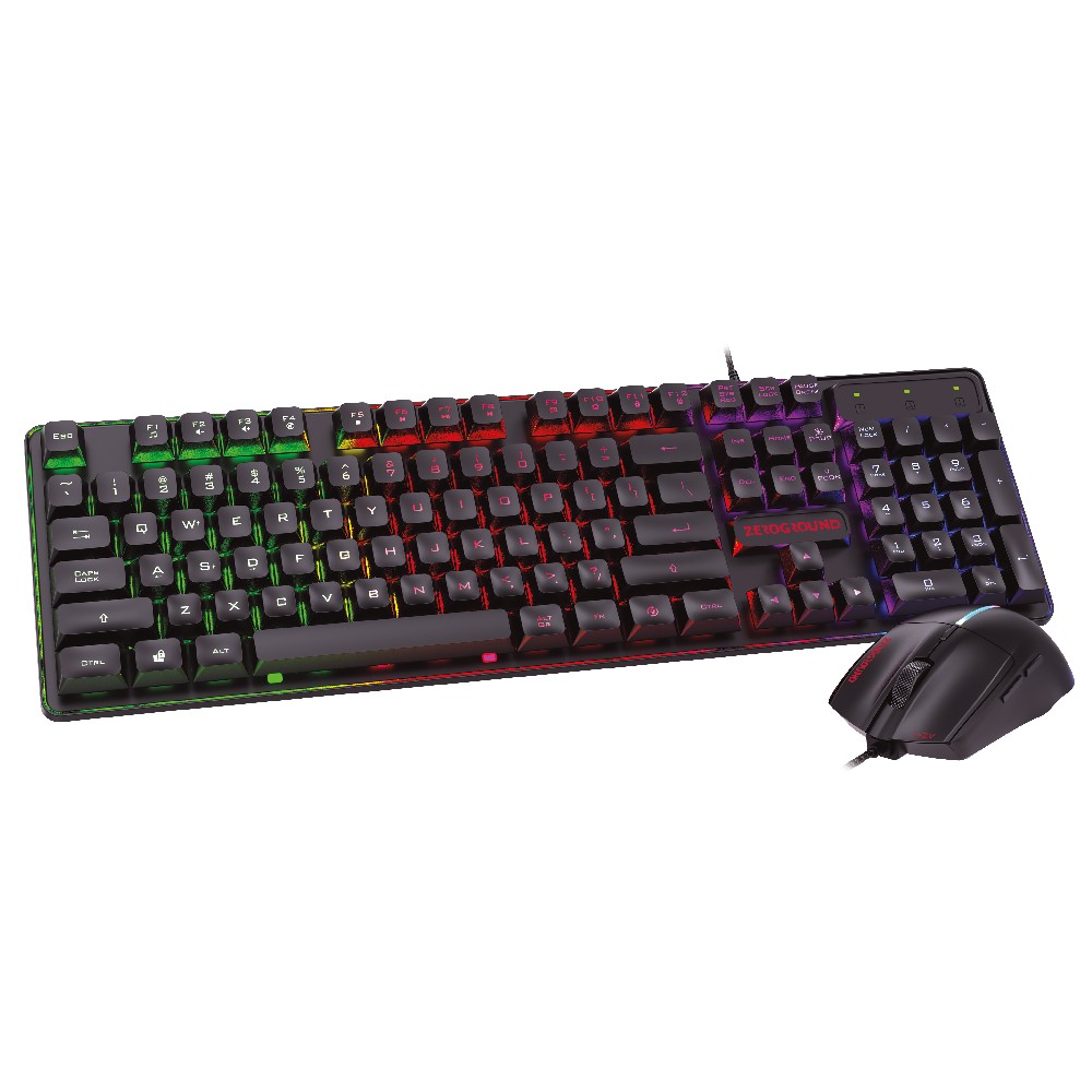 Ενσύρματο Πληκτρολόγιο & Ποντίκι Gaming RGB Zeroground KB-2400GUMS AZAI v3.0 Ενσύρματο Πληκτρολόγιο & Ποντίκι Gaming RGB Zeroground KB-2400GUMS AZAI v3.0