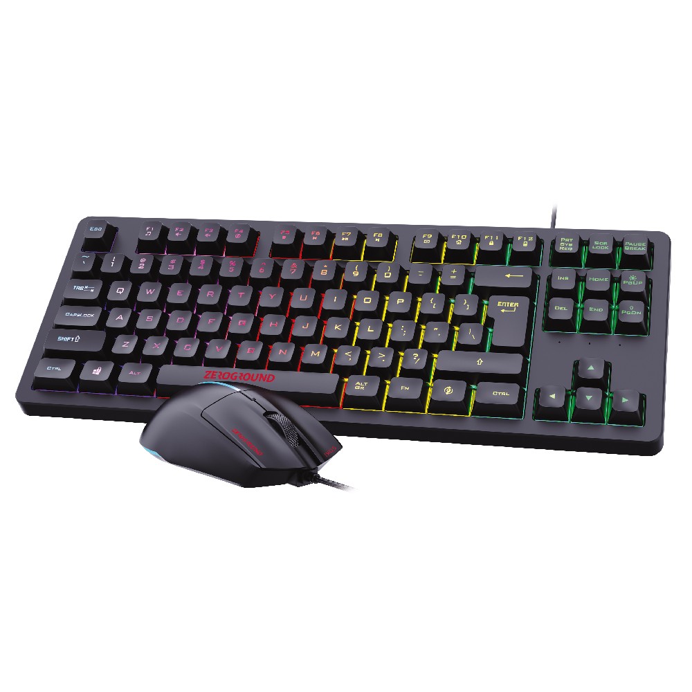 Ενσύρματο Πληκτρολόγιο & Ποντίκι Gaming RGB Zeroground KB-2300GUMS SOKI v3.0 Ενσύρματο Πληκτρολόγιο & Ποντίκι Gaming RGB Zeroground KB-2300GUMS SOKI v3.0