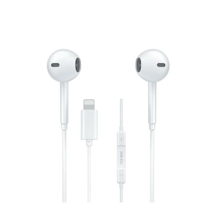 Earphone WK Y19 Max Lightning White Earphone WK Y19 Max Lightning White
