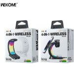 Ασύρματος Φορτιστής WK WP-U169 15W 4 σε 1 Λευκό