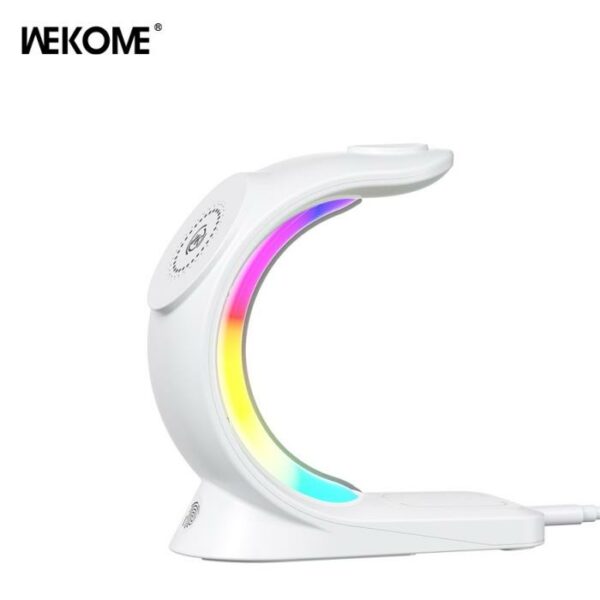 Ασύρματος Φορτιστής WK WP-U169 15W 4 σε 1 Λευκό