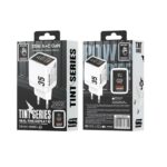 Φορτιστής Σπιτιού GaN PD 35W WK WP-U25 2 Θέσεων Λευκό