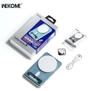 Power Bank 10000mAh PD 20W WK WP-52 1Θέσης, με Ασύρματη Φόρτιση Magnetic Λευκό - Image 2