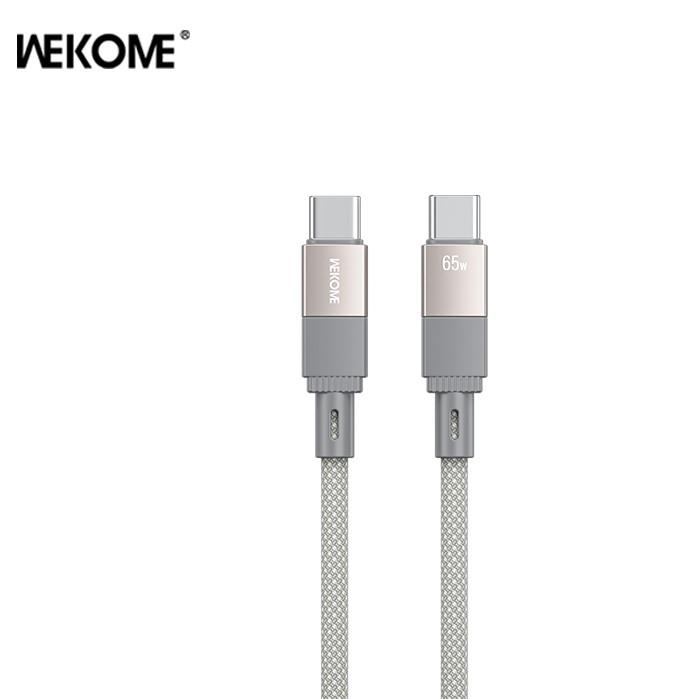 Καλώδιο Φόρτισης WK WDC-46 USB-C σε USB-C PD 65W 1m Γκρι Καλώδιο Φόρτισης WK WDC-46 USB-C σε USB-C PD 65W 1m Γκρι