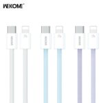 Καλώδιο Φόρτισης WK WDC-21 USB-C σε Lightning PD 27W 1m Μπλέ